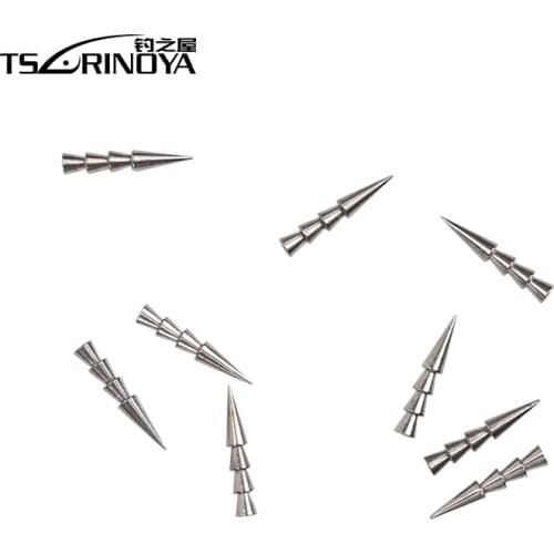 TSURINOYA 5Bag Tungsten Steel Insert 0.6g 0.9g 1.3g 1.8g Tungsten Nail Sinker Soft Bait Insert Weight Neko Rig Pesca Accessories