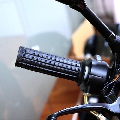 25mm 1" Universal Motorcycle Handlebar Grips Retro Soft Rubber Gel Motocross Hand Grips for Chopper Cafe Racer Aprilia Bobber
