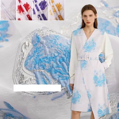 Jacquard Fabric Embossed Dress Half Skirt Woven Clothing Childrens Clothing Small Dress High-end Fashion Light Luxury Material