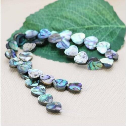 12mm forme de coeur Abalone coquillages perles en vrac accessoires série bricolage femmes filles cadeaux conception faisant des
