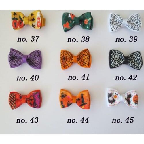 50 BLESSING Good Girl 2" Double Bowknot Hair Bow Clip Halloween Accessories