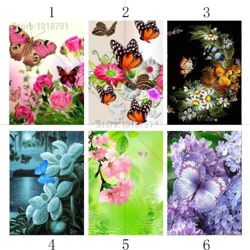 5d diy diamond painting Flower Cross Stitch Rhinestone mosaic decorative Diamond embroidery Wall stick Home Decoration
