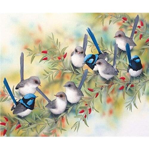 Animals diamond painting birds full round mosaic embroidery cross stitch rhinestone picture puzzle drawing wall decor needlework