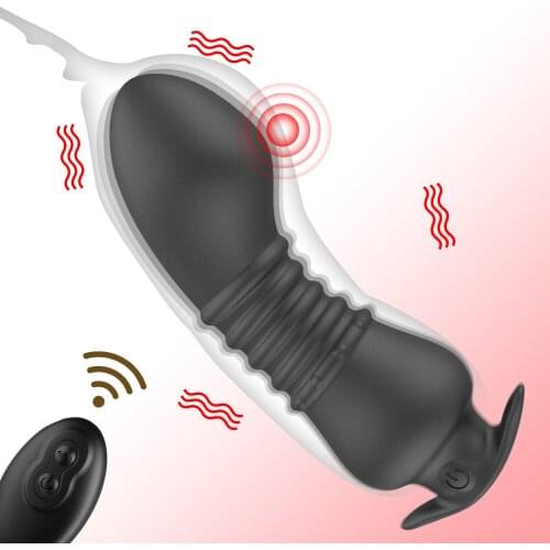 Anal Vibrator Wireless Remote Control Adult Sex Toys Wear Curved Anal Plug Dildo Prostate Massager Vibrator Unisex Anus Penis