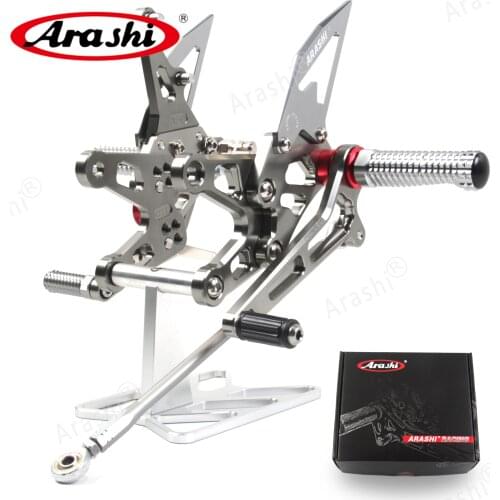 Arashi 1 Set For KAWASAKI NINJA ZX10R ZX1000 2006-2007 Motorcycle Footrest CNC Foot Pegs Rearsest 2006 2007 ZX-10R Accessories