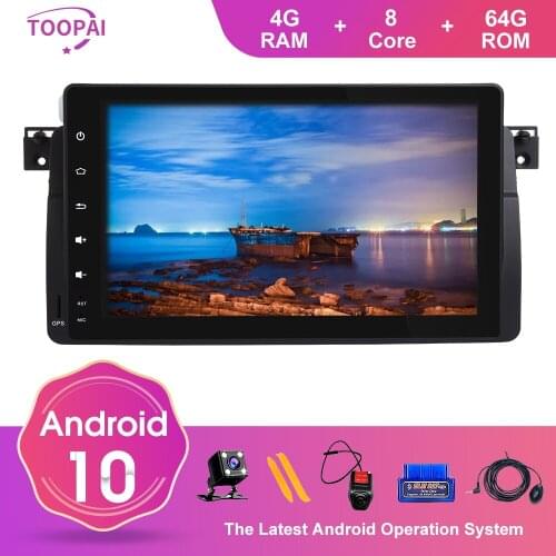 TOOPAI Android 10 For BMW E46 M3 Rover 3 1998-2005 GPS Navigation Multimedia Player SWC Auto Radio Stereo Head Unit IPS DSP Wifi