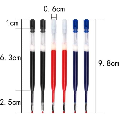 G2 red blue black water based signature refill 0.5mm rotating metal pen to replace carbon refill and press the neutral core