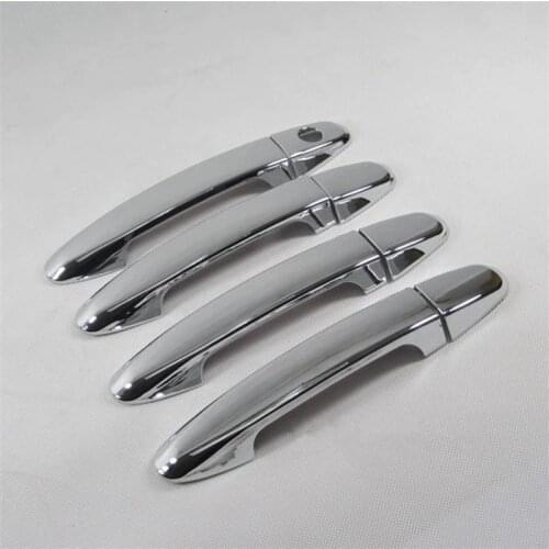 ABS Chrome Door handle Protective covering Cover Trim Car styling For Hyundai Santa Fe 2007 2008 2009 2010 2011 2012
