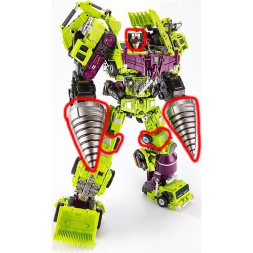 Jinbao 8008 Transformation Hercules Accessories Package Green Hercules Upgrade Fitness Drill Deformation Toy King Kong