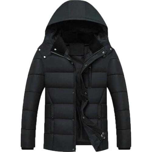 Jacket Men Fashion Nice Men Jacket Coats Thicken Warm Winter Jackets Casual Men Parka Hooded Outwear Cotton-padded Jacket Coat