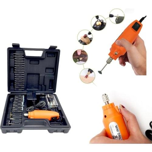 60 in 1 Electric Drill Set Grinder Engraving Pen Mini Sanding Machine Rotary Tool Grinding Machine Accessories