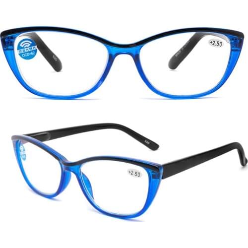 Retro Reading Glasses high quality Violet Cats Eyes Frame Optical Eyeglasses for Ladie Women Ultralight+1+1.5 +2 +2.5+3 +3.5 +4