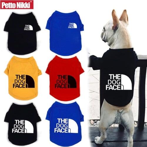 The Dog Face Clothes Summer Dog Clothes Solid Color Pet T-shirt Dog Cat Vest Thin Section Breathable Pet Clothes Pet Supplies