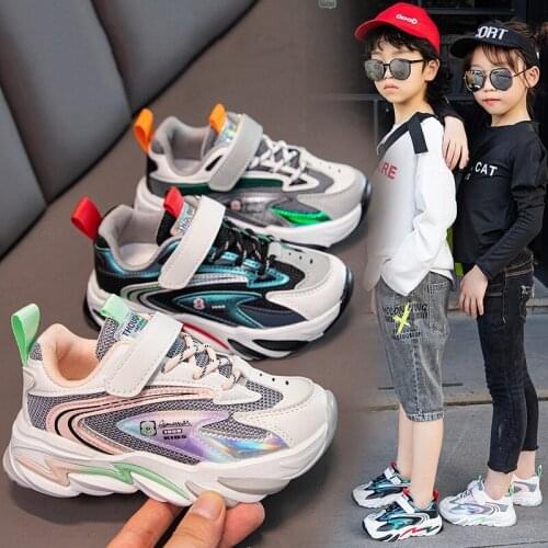 Autumn Kids Sport Sneakers Baby Girls Mesh Running Shoes Children Chunky Sneakers Boys Blue Trainers Toddler Girl Sneakers AN002