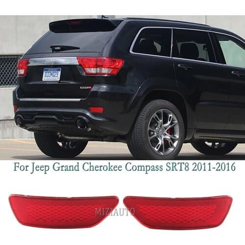 Rear Bumper Reflector Light For Jeep Grand Cherokee Compass SRT8 2011-2016 Tail Stop Brake Lamp Rear Fog Reflector lights