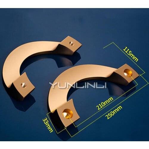 Semi-circular Modern Frameless Glass Door Handle Stainless Steel Sliding Glass Door Wooden Door Handle Exchange Spare Part