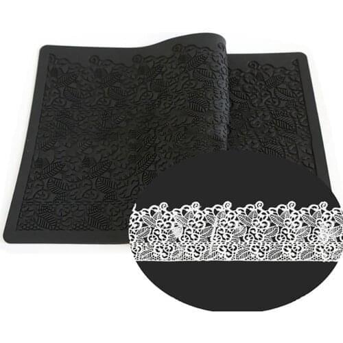 Fondant Cake Lace Embossed Cake Mold Sugar Lace Mat DIY Cake Decorating Embossing Mat Silicone Mold Cake Decorating Tools