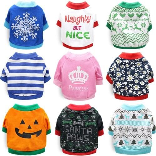 Pet Christmas Dog Halloween Clothes Winter Warm Pet Dogs Jackets Coat Puppy Clothing Hoodies for Small Medium Dogs Puppy Jackets