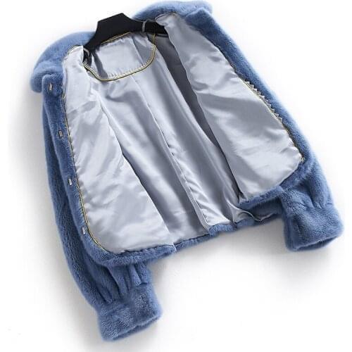 Real Mink Female Luxury Natural Fur Jackets Winter Jacket Women Clothes 2020 Short Warm Coat Chaqueta Mujer MY