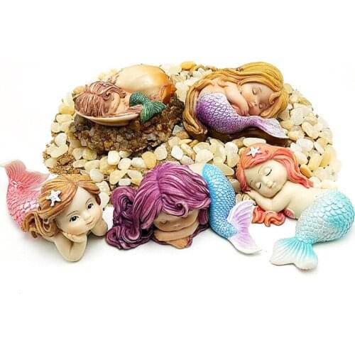 Silicone Soap Mold 3D Mermaid Fondant Cake Decorating Tools Handmade Glue Salt Carving Mould