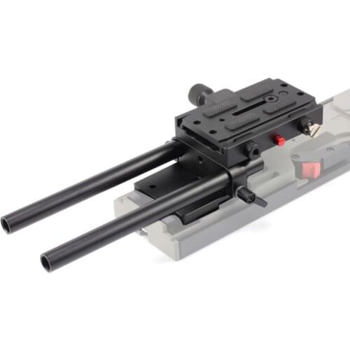 VCT Plate Dovetail Quick Release Connector Baseplate 15mm Rod Clamp Kit fr Mirrorless Camera Rig Follow Focus VCT-U14 Mount Base