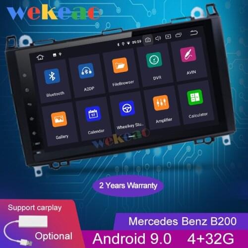Wekeao 9'' Android 9.0 Car Radio GPS Navigation For Mercedes Benz B200 W203 S203 C180 C200 C209 W209 C208 W208 Car DVD Player 4G