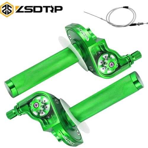 ZSDTRP CNC Adjustable Aluminum ACERB Throttle Grips Settle twist gas throttle handle For Dirt Pit Bike Kayo Bse Apollo 110-250cc
