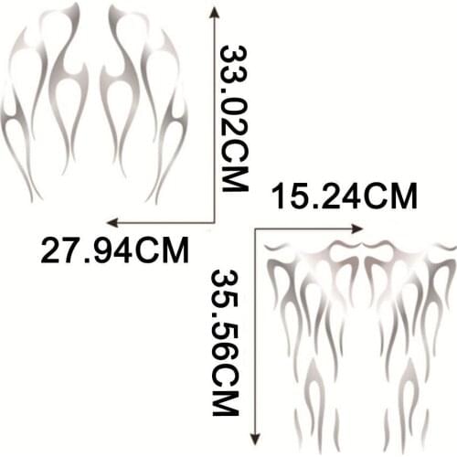 1set Creative Motorcycle Flame Sticker For Car Body Vinyl Colorful Model Fender Choose Decals Can 5 T1A6