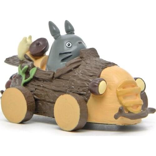 1Pc 7.5CM Anime My Neighbor Figures Totoros Driving Nut Car Cartoon Miniature Figurines Toys Landscape Crafts Decoration Gifts