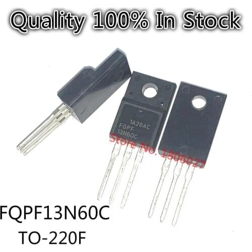 10pcs/lot FQPF13N60C MOS FET 13N60 13A 600V TO-220F