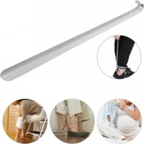 16.5 Inch Metal Shoe Horn Extra Long Handled Stainless Steel Shoehorn for Women Men Kid Seniors Elderly Disabled Pregnancy Boots