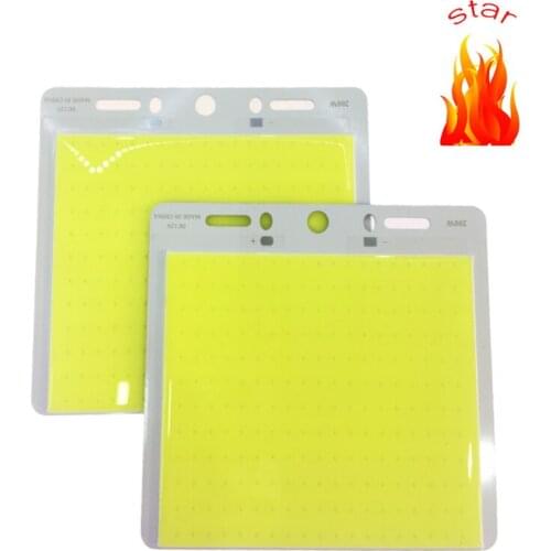 2Pcs/lot New Flip Chip COB LED Light 50W 130*120mm Ultra Bright High Power DC 12V Bulb for DIY Vehicle Rod Lights Fishing Lamps