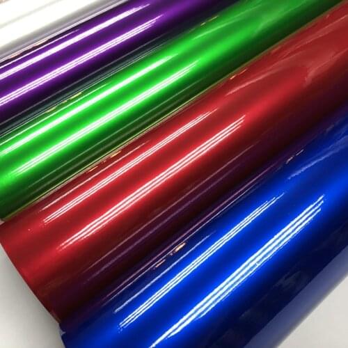50x200/300/500CM Premium Red blueMetallic Glossy Glitter Wrap Sticker For Car Wraps Glossy Candy Vinyl Film With Bubble Air Free