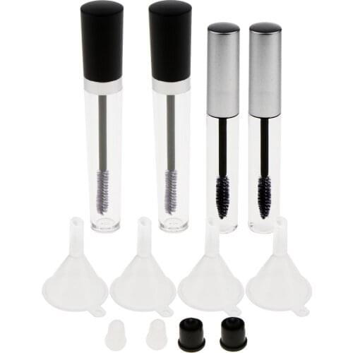 8ml 10ml Refillable Empty Eyelash Mascara Bottle Liquid Tubes Vials Funnels