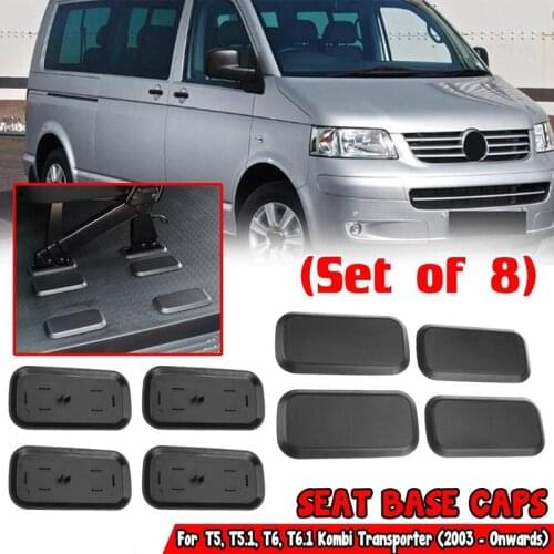 8PCS Car Seats Base Cover Caps for T5 T5.1 T6 T6.1 Kombi Transporter 2003