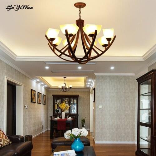 American chandelier retro atmosphere living room chandelier European minimalist country light in the bedroom dining room lights