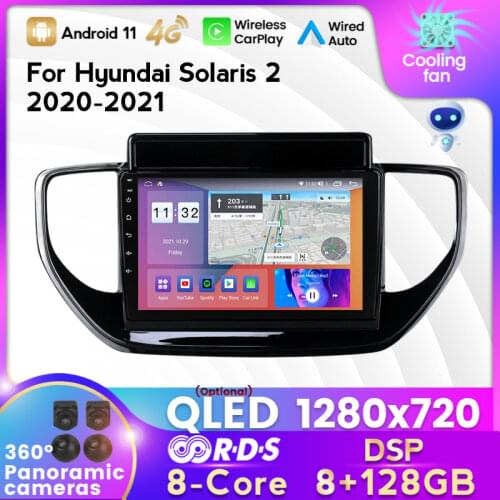 MEKEDE For Hyundai Solaris Accent 2 II 2020 - 2021 Android Car Radio Multimedia Video Player Navigation GPS No dvd 2 DIN Carplay