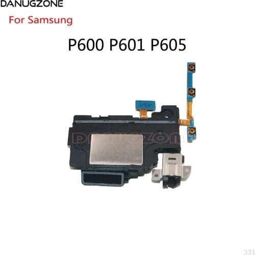 For Samsung Galaxy P605 P600 P601 Ringer Buzzer Loud Speaker Headphone Audio Jack With Power Volume Button On / Off Flex Cable