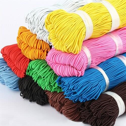 75Meters/Roll 1.5mm Elastic Thread Cord Color Beading Rope Rubber Elastic Stretch Cord DIY Bracelet Sewing Accessories