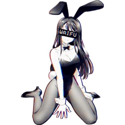 Fuzhen Boutique Decals Exterior Accessories Mai Waifu Cartoon 3D Stickers for Car Poster Anime Decal