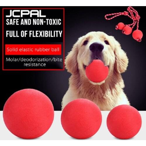 Food Grade Pet Toy Ball Red Pet Dog Toy Interactive Rubber Balls Puppy Molars And Teeth Cleaning Toy Balls