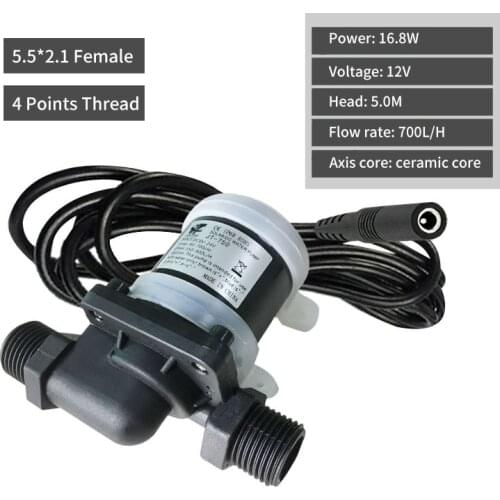 IP68 Brushless DC Water Pump 4-point Screw Type Solar Water Heater Water Pump Shower Booster Pump