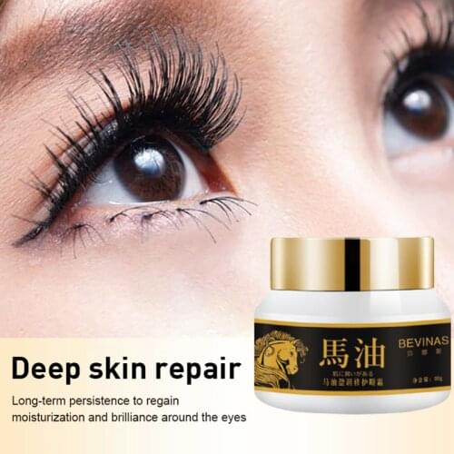 Horse Oil Eye Cream Anti-Aging Wrinkle Moisturizer Firming Nourish Remove Dark Circles Eyes Bag Lifting Whitening Eye Care TSLM2