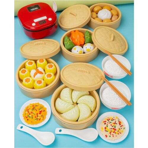 Miniature Safety Food Sets Educational Classic Toy Pretend Play kids Kitchen Toy 69HE