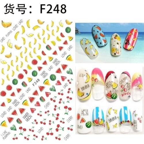 10 pieces in a pack of new Halloween Christmas nail stickers brand design nail decoration accessories decoration