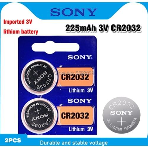 2pcs sony CR2032 3V 100% Original Lithium Battery For Watch Remote Control Calculator CR2032 2032 button cell coin batteries