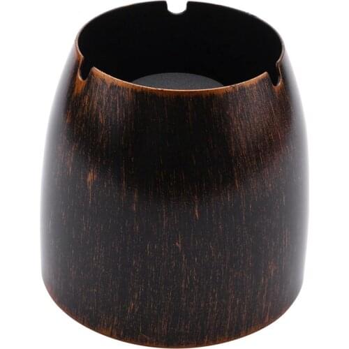 Wind Ashtray Bronze Stainless Steel Ashtray for Outdoor and Indoor Metal Table Ashtray XL