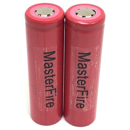 MasterFire 2pcs/lot Sanyo 18650 UR18650AA 2200mah Rechargeable Lithium Battery Lamp Flashlight LED Torch Laptop Batteries Cell