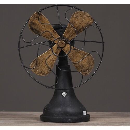 Retro Furnishings Electric Fans Ornament Creative American Rural Cafe Bar Used Home Furnishing Shop Display Decorations