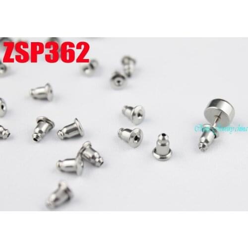 Stainless steel Ear Post Bullet Plug Back Earring Stopper ear stud parts 100pcs-10000pcs ZSP362